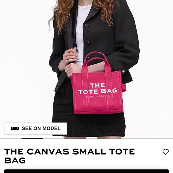 Marc Jacobs Fuchsia Canvas Tote - Picture 2 of 14